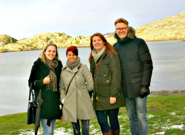 Sara, Louise, Katharina & Martin. När vi rekade potentiella festlokaler vid havet för några veckor sen. Foto: Privat. Sara, Louise, Katharina & Martin. När vi rekade potentiella festlokaler vid havet för några veckor sen. Foto: Privat.