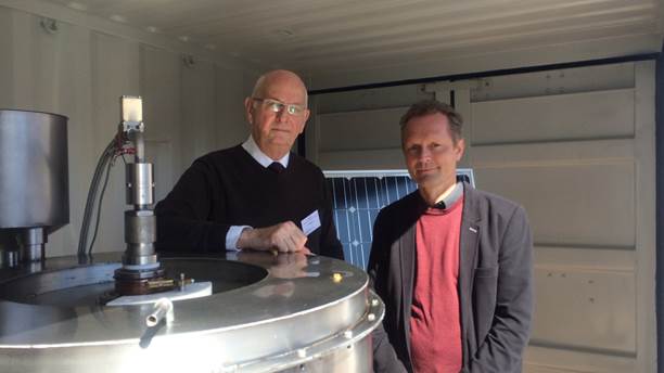 Rolf Ingeson VD och uppfinnare på MTS samt Professor Mats Jackson på MDH Rolf Ingeson VD och uppfinnare på MTS samt Professor Mats Jackson på MDH