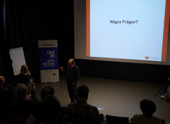 Christer Söremark från Corrvision håller frågestund efter sin inspirerade föreläsning om produktutveckling av lösningar för pappersindustrin. Christer Söremark från Corrvision håller frågestund efter sin inspirerade föreläsning om produktutveckling av lösningar för pappersindustrin.
