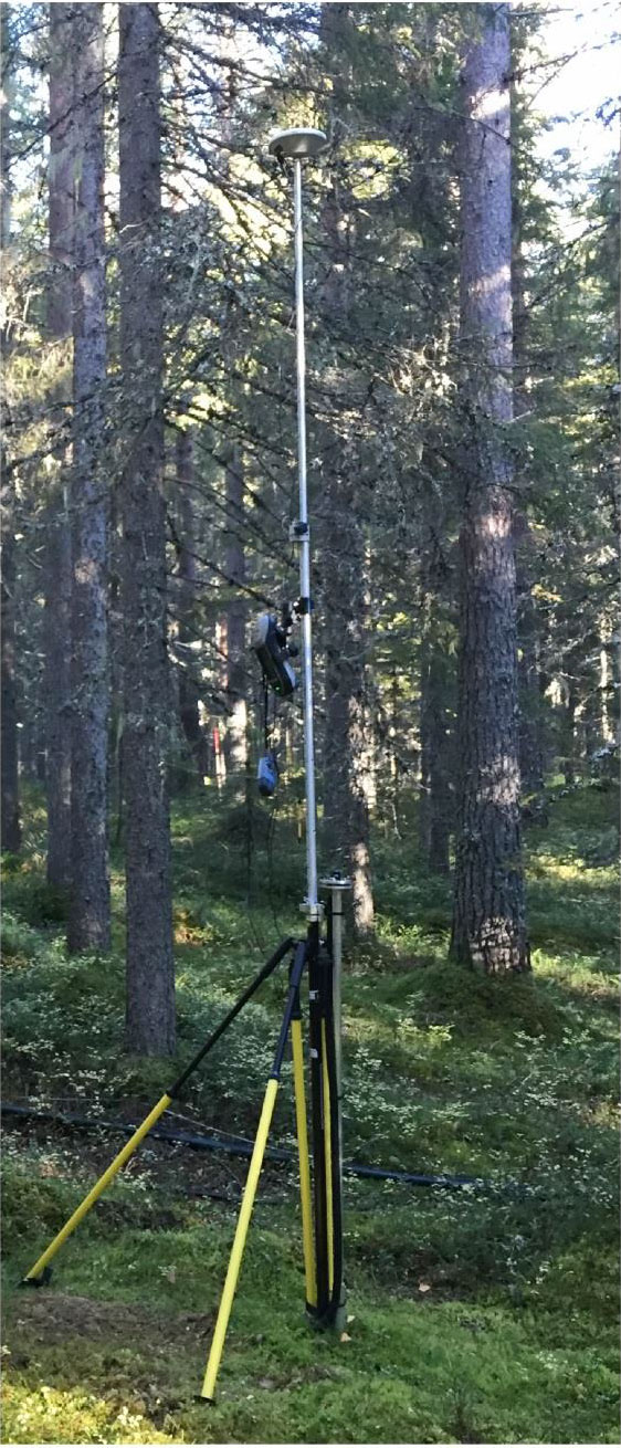 Equiptment setup in field. Photo by Thomas Hörnlund. Equiptment setup in field. Photo by Thomas Hörnlund.