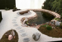 Japansk trädgård trampsten granit trädgårdskonst Japansk trädgård trampsten granit trädgårdskonst