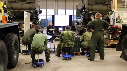 Teknik utbildning fordon pågår på FMTS Marksystem Teknik utbildning fordon pågår på FMTS Marksystem