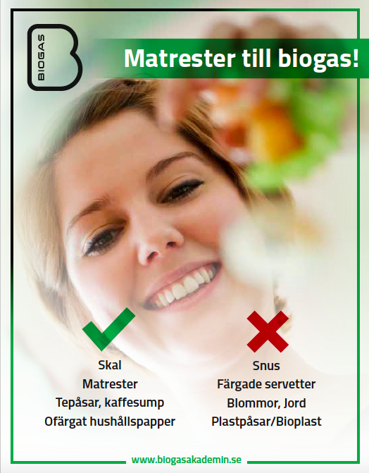 Food waste for biogas! Yes: peels, leftovers No: snuff, colored napkins, flowers, plastic bags Food waste for biogas! Yes: peels, leftovers No: snuff, colored napkins, flowers, plastic bags