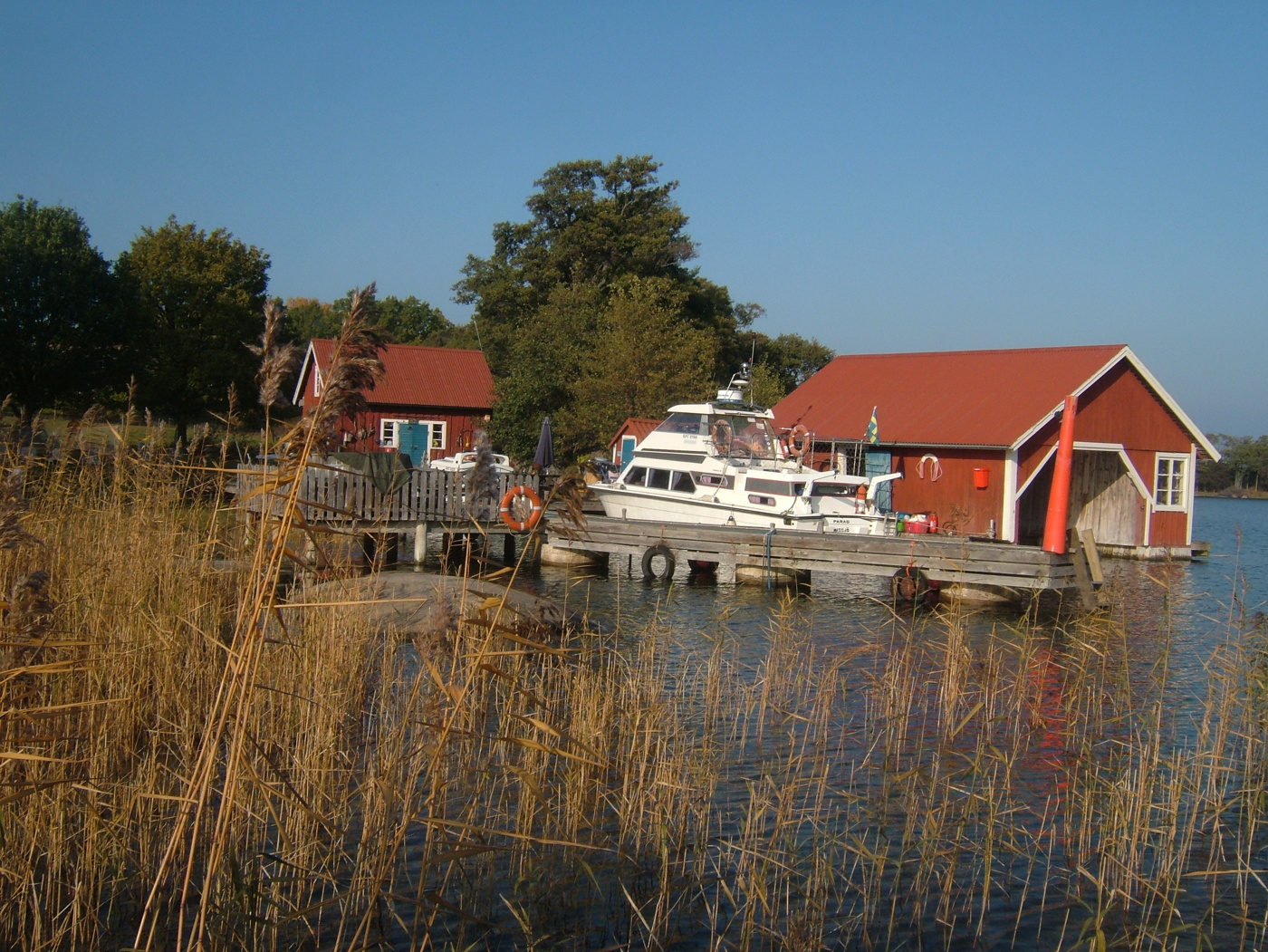 Boende på en ö Kajakparadiset i St Anna