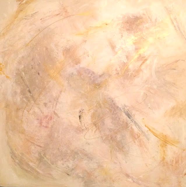 Förändringen - 100 x 100 cm akryl och äkta bladguld på duk Förändringen - 100 x 100 cm akryl och äkta bladguld på duk